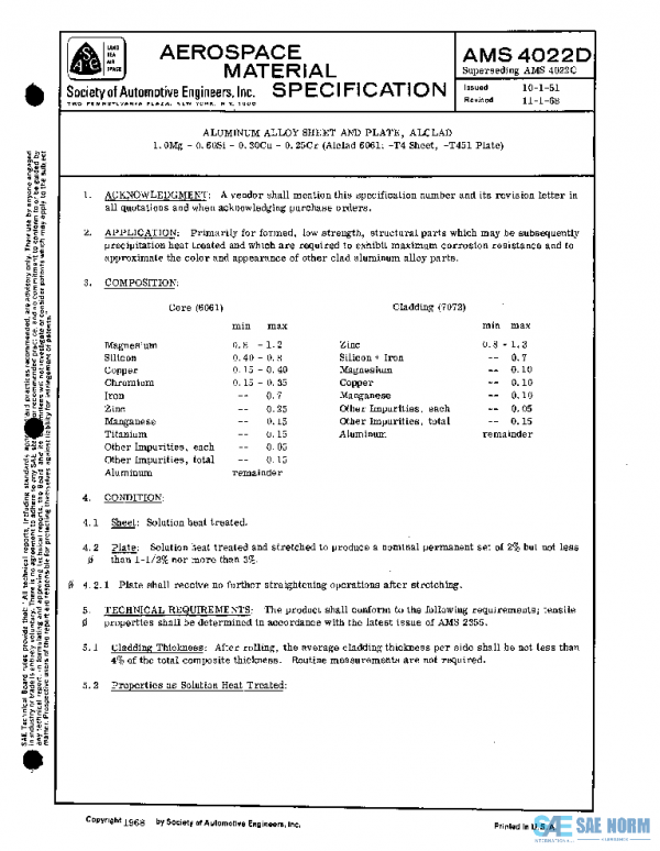SAE AMS4022D PDF SAE AMS4022D PDF