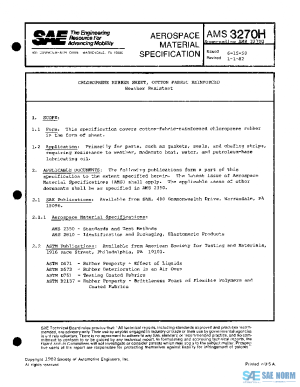 SAE AMS3270H PDF SAE AMS3270H PDF