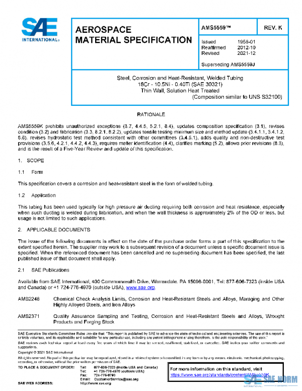 SAE AMS5559K PDF