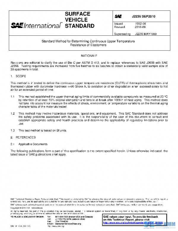 SAE J2236_201009 PDF SAE J2236_201009 PDF