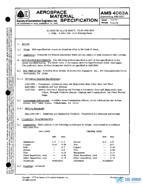 SAE AMS4063A PDF
