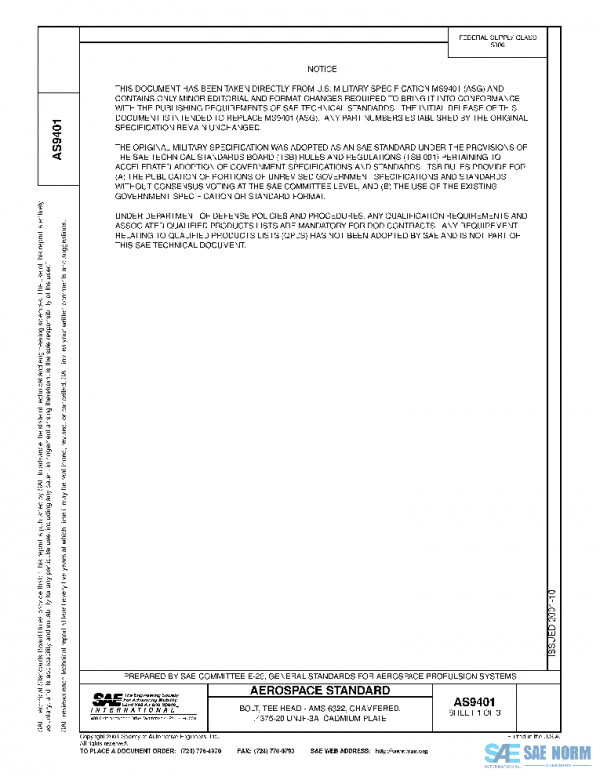 SAE AS9401 PDF