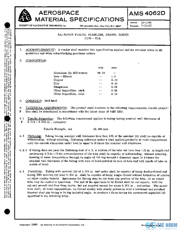 SAE AMS4062D PDF SAE AMS4062D PDF