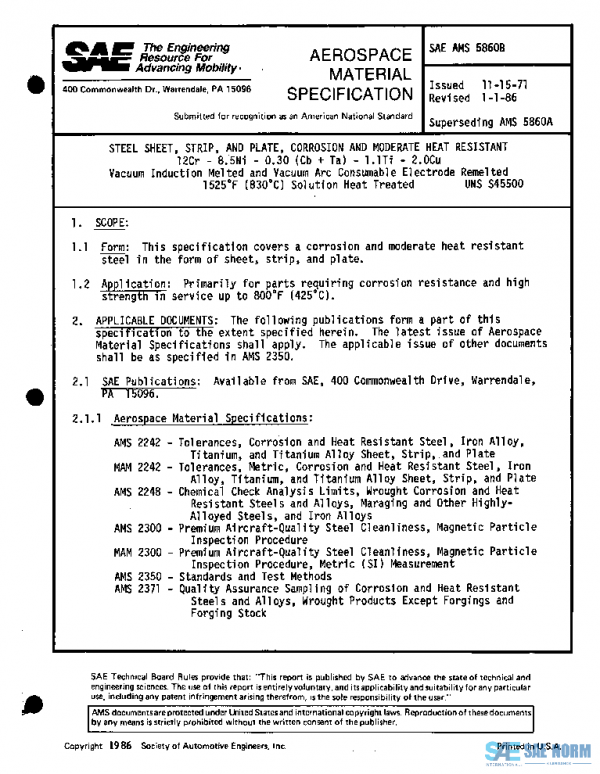 SAE AMS5860B PDF
