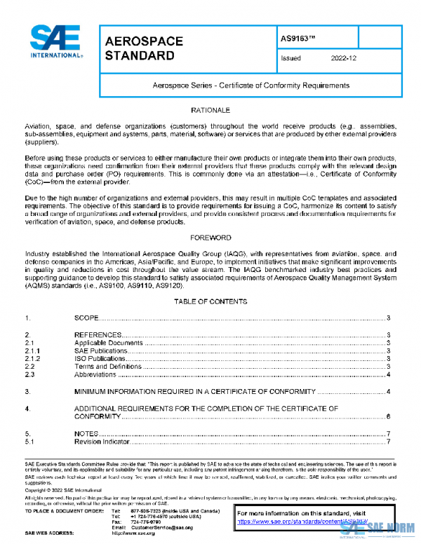 SAE AS9163 PDF