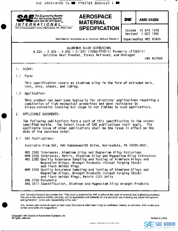 SAE AMS4342B PDF SAE AMS4342B PDF