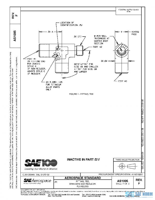 SAE AS1005F PDF SAE AS1005F PDF
