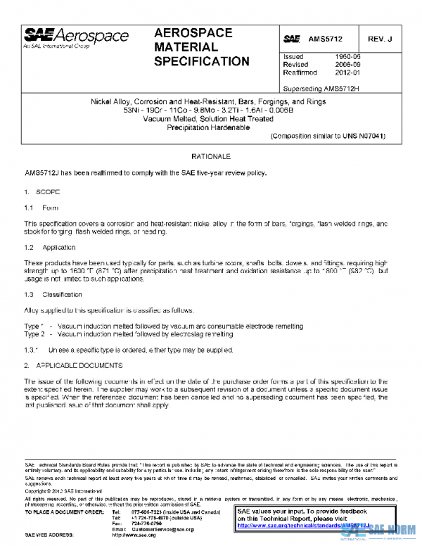 SAE AMS5712J PDF
