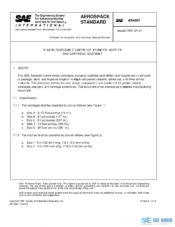 SAE AS4491 PDF
