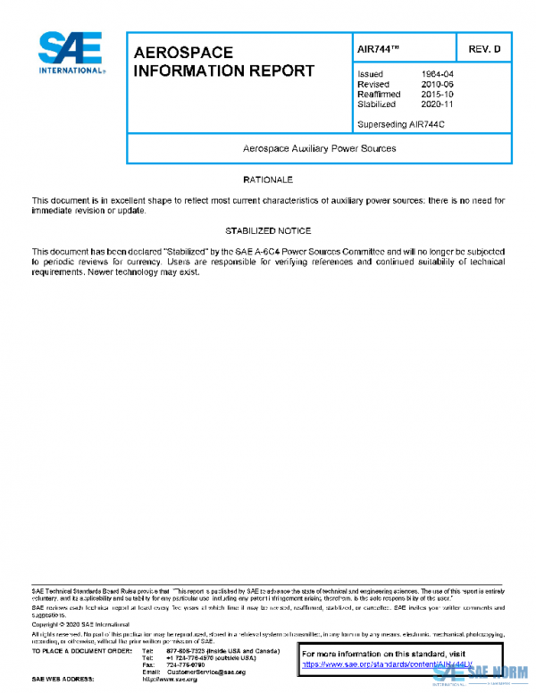 SAE AIR744D PDF SAE AIR744D PDF