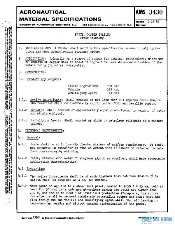 SAE AMS3430 PDF SAE AMS3430 PDF
