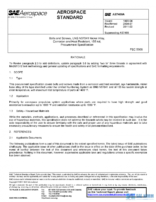 SAE AS7469A PDF SAE AS7469A PDF
