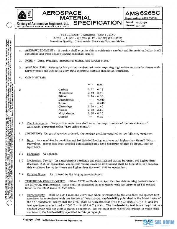 SAE AMS6265C PDF