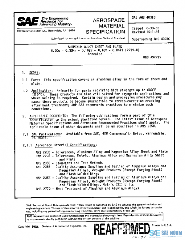 SAE AMS4031D PDF