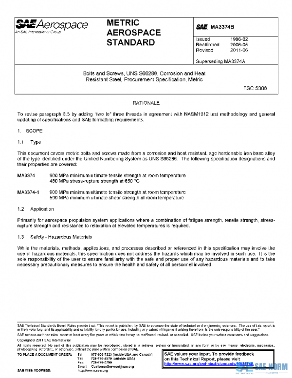 SAE MA3374B PDF