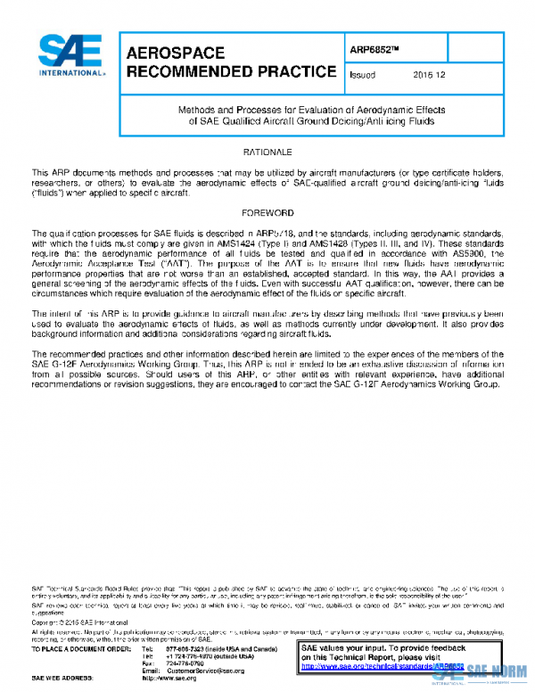 SAE ARP6852 PDF SAE ARP6852 PDF