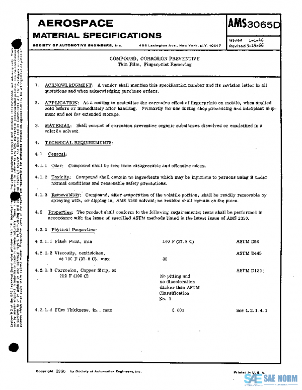 SAE AMS3065D PDF SAE AMS3065D PDF