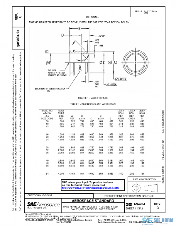 SAE AS4734C PDF SAE AS4734C PDF