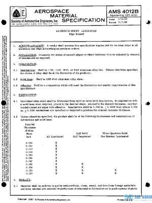 SAE AMS4012B PDF