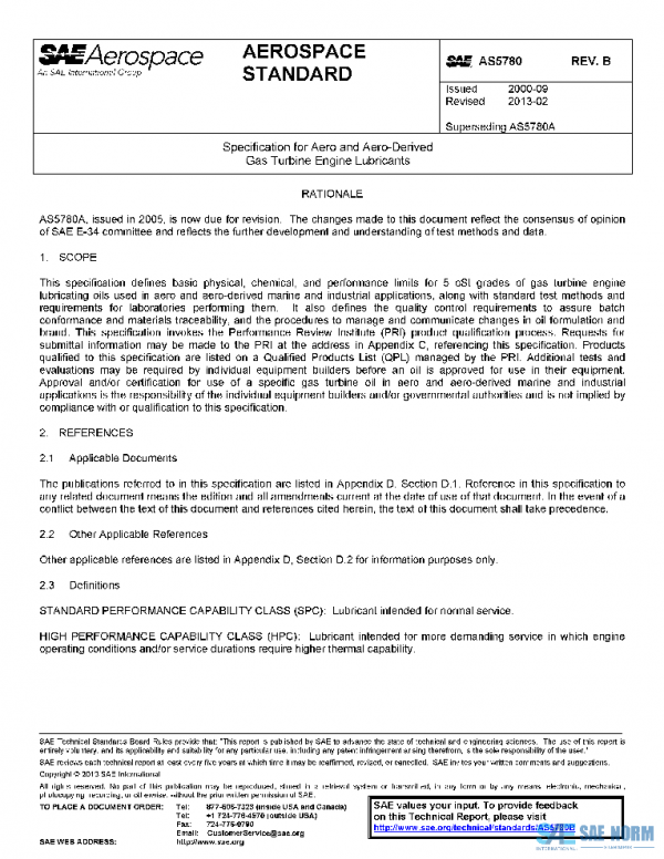 SAE AS5780B PDF