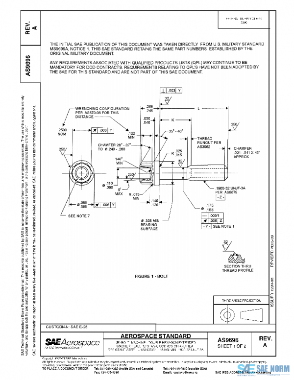 SAE AS9696A PDF SAE AS9696A PDF