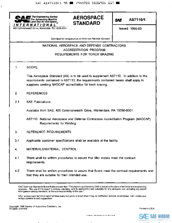 SAE AS7110/1 PDF
