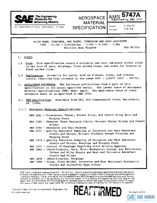 SAE AMS5747A PDF