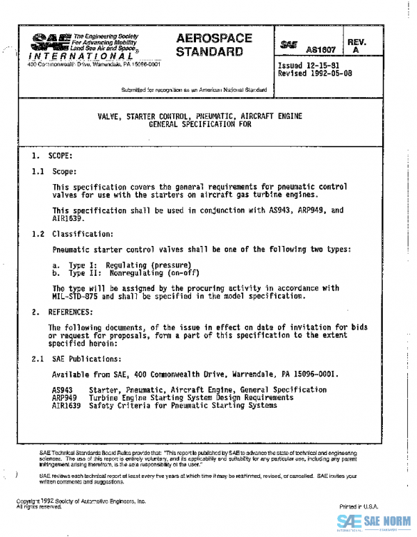 SAE AS1607A PDF