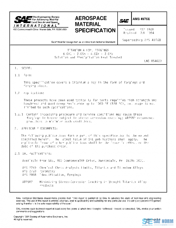 SAE AMS4976E PDF