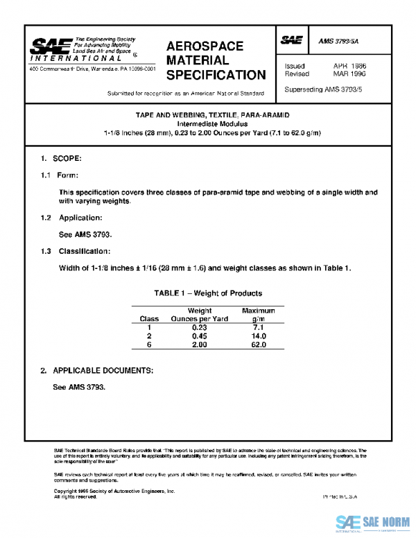 SAE AMS3793/5A PDF SAE AMS3793/5A PDF