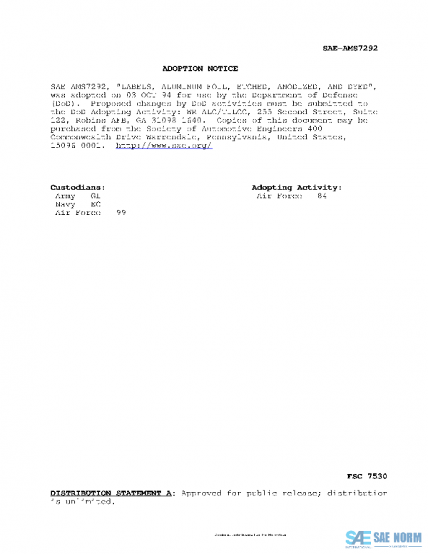 SAE AMS7292A PDF