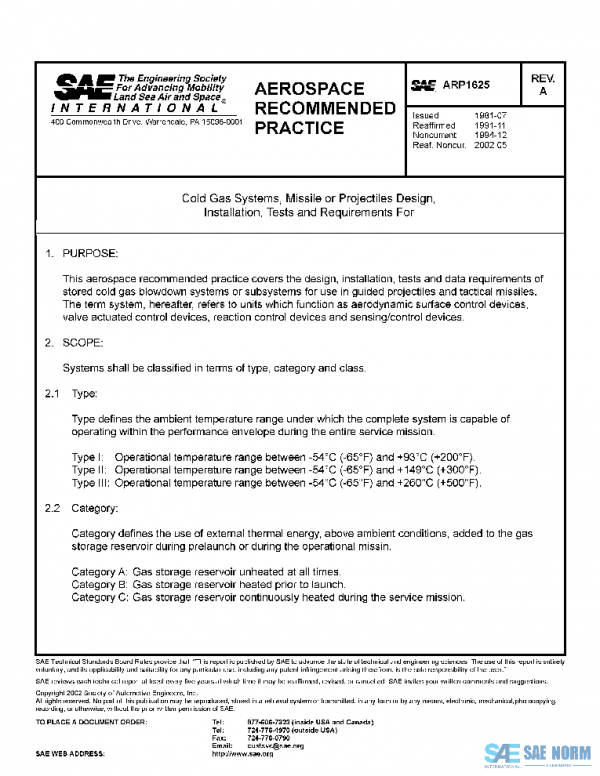 SAE ARP1625A PDF