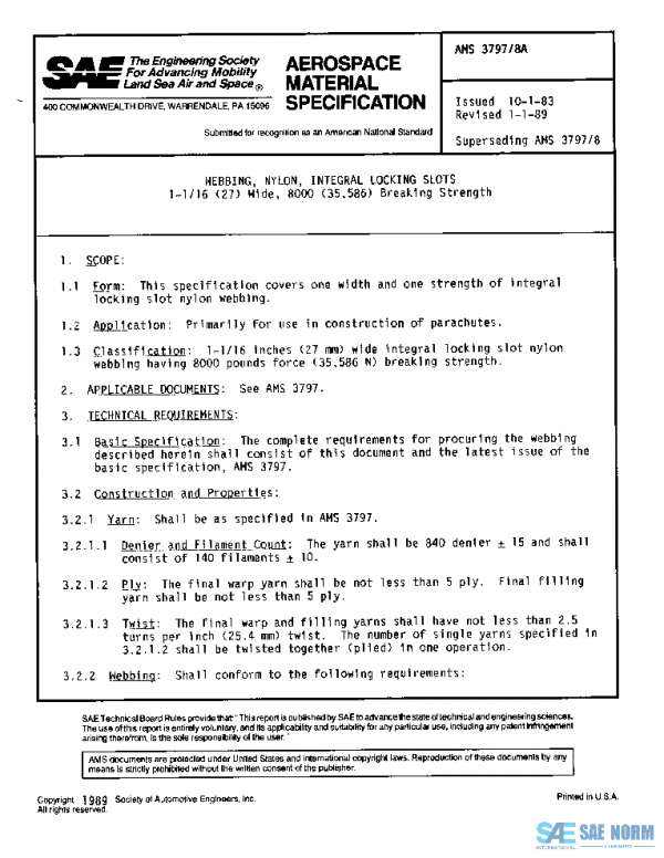 SAE AMS3797/8A PDF SAE AMS3797/8A PDF