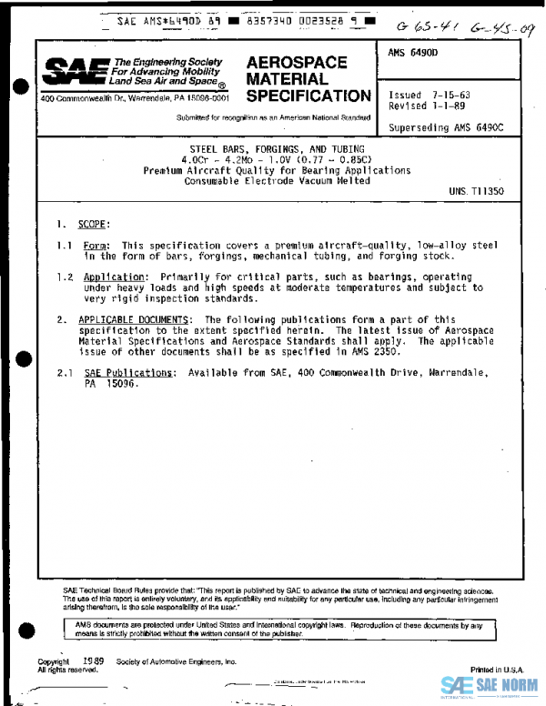 SAE AMS6490D PDF
