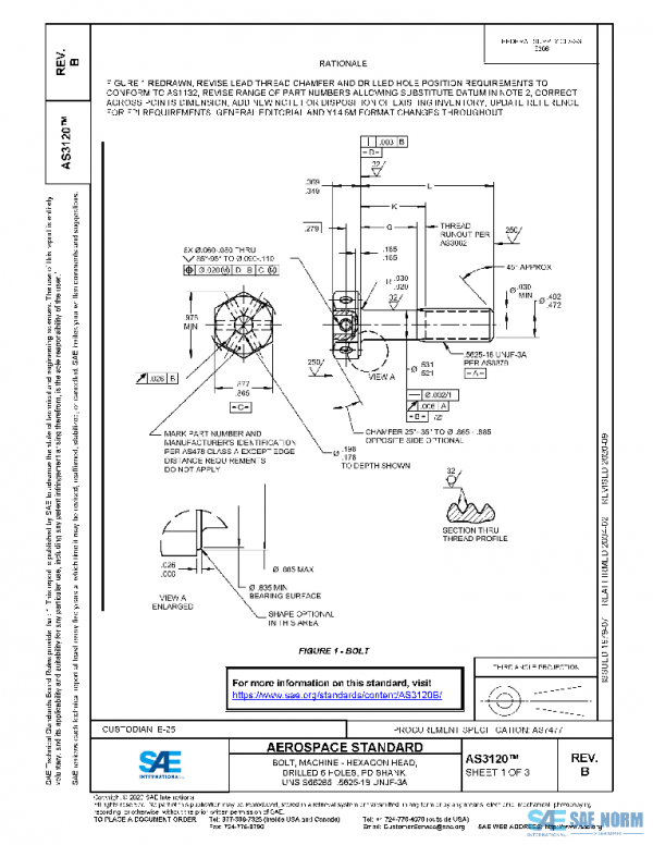 SAE AS3120B 2026 PDF