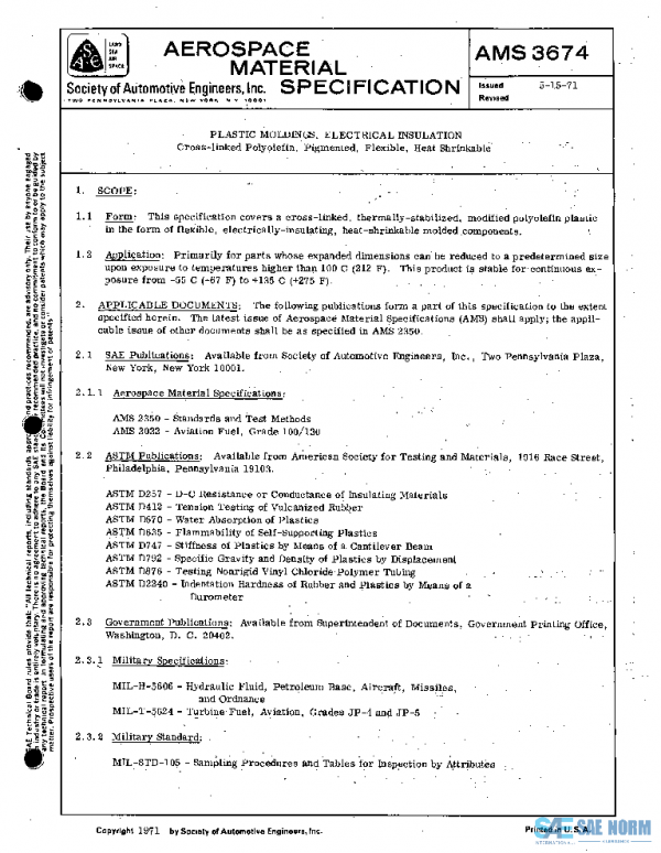 SAE AMS3674 PDF SAE AMS3674 PDF