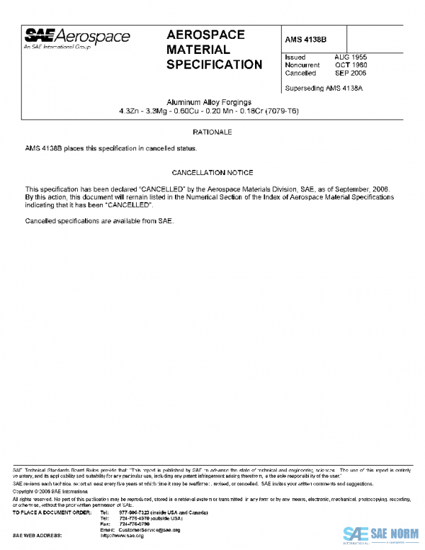 SAE AMS4138B PDF