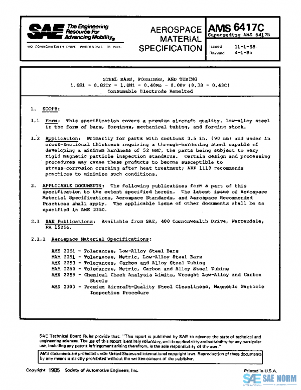 SAE AMS6417C PDF