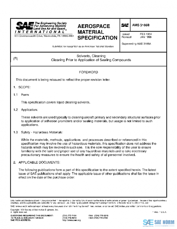 SAE AMS3166B PDF