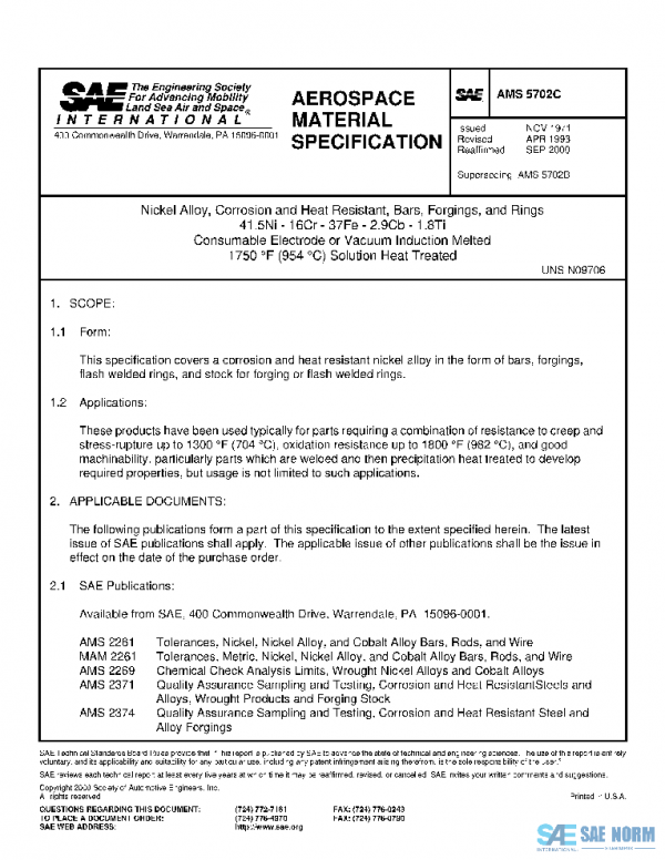 SAE AMS5702C PDF