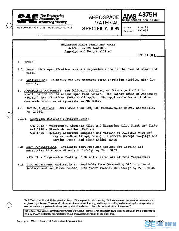 SAE AMS4375H PDF