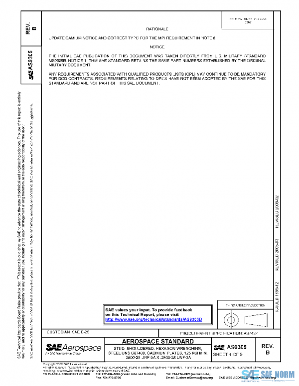 SAE AS9305B PDF