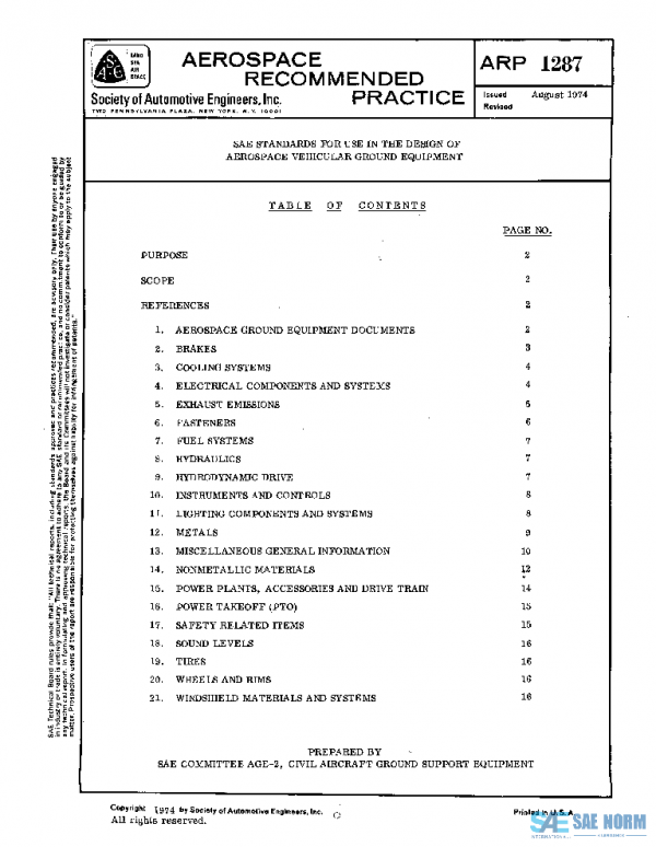 SAE ARP1287 PDF