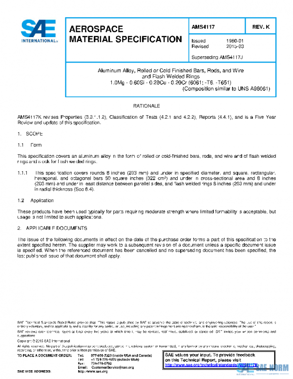 SAE AMS4117K PDF