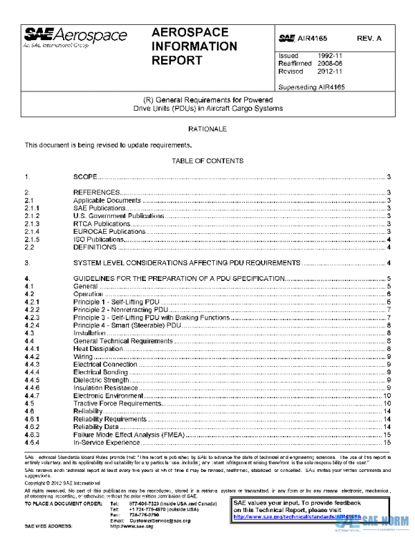 SAE AIR4165A PDF