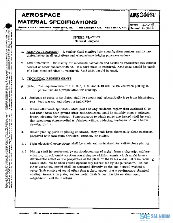 SAE AMS2403F PDF SAE AMS2403F PDF