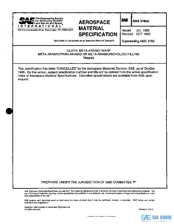 SAE AMS3785A PDF