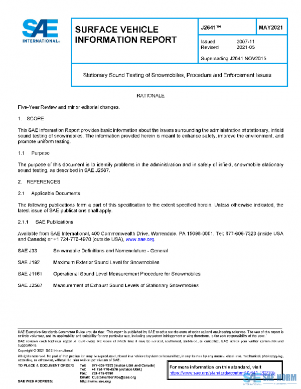 SAE J2641_202105 PDF