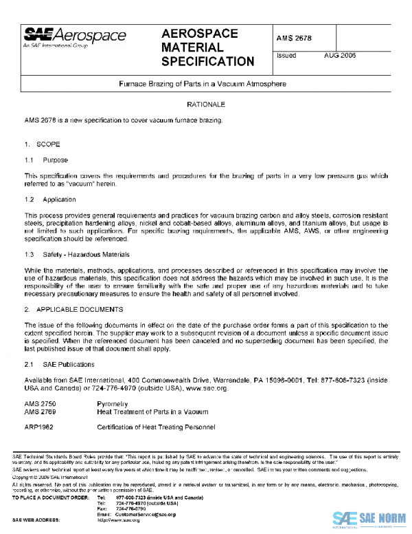 SAE AMS2678 PDF SAE AMS2678 PDF
