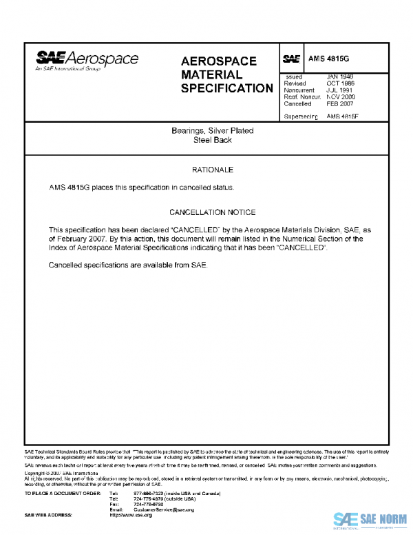 SAE AMS4815G PDF SAE AMS4815G PDF